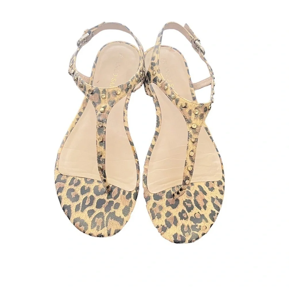 FRANCO Sarto Animal print‎ sandals Size 9